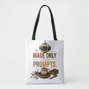 Nur mit Aufforderungen gemacht Funny Ai Kaffee Rob Tasche