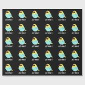 Nur mit dem Gewitter Bird Pun Dark BG Geschenkpapier (Flach)