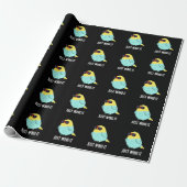 Nur mit dem Gewitter Bird Pun Dark BG Geschenkpapier (Ungerollt)