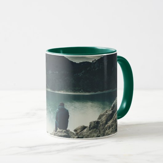 Nur mit dem Herzen Tasse (VorderseiteRechts)