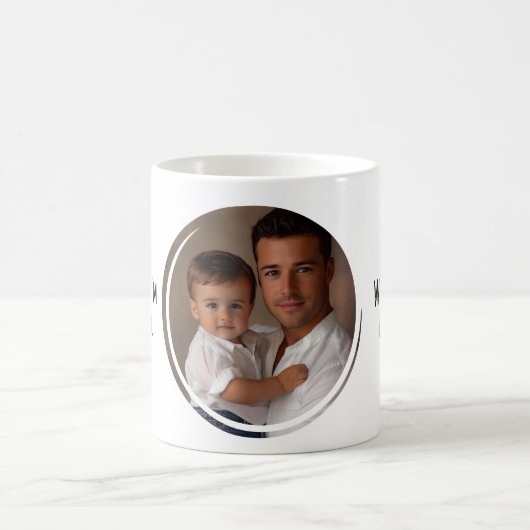 Nur mit Ihnen ist Zuhause I Custom Foto Kaffeetasse (Mittel)