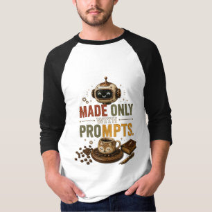 Nur mit lustigen KI-Coffee-Roboter-Prompts im Retr T-Shirt
