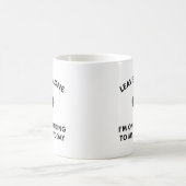 Nur mit meinem Hund sprechen Kaffeetasse (Mittel)