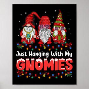 Nur mit meinen Gnomen Pajama Niedlich Gnome Chr Poster