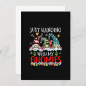 Nur mit meinen Gnomen zu hause Einladung (Vorne/Hinten)