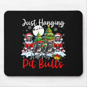 Nur mit meinen Grubenschalen hängen Weihnachten We Mousepad