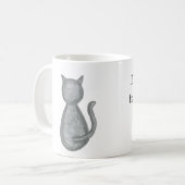 Nur mit meiner Cat-Tasse reden - Original Artwork Kaffeetasse (Vorderseite Links)