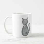 Nur mit meiner Cat-Tasse reden - Original Artwork Kaffeetasse (Links)