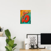 Nur motivierend Vintag Poster (Heimbüro)