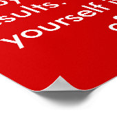 Nur motivierte Menschen Poster (Ecke)