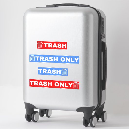 Nur Müll Aufkleber (Koffer)