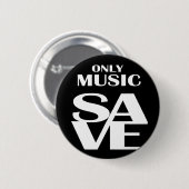 Nur Musik Gerettet Button (Vorne & Hinten)
