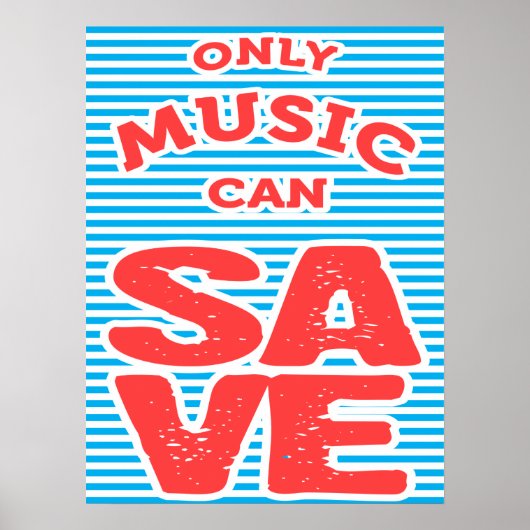 Nur Musik Rette Poster (Vorne)