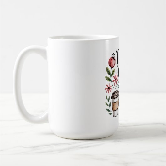 Nur Mütter-Vibes Kaffeetasse (Links)