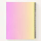 Nur niedliches Stuck - Rosa Kawaii Regenbogen Notizblock (Rückseite)