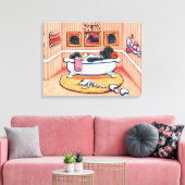 Nur noch 5 Minuten von Andie Leinwanddruck (Insitu (Wohnzimmer))