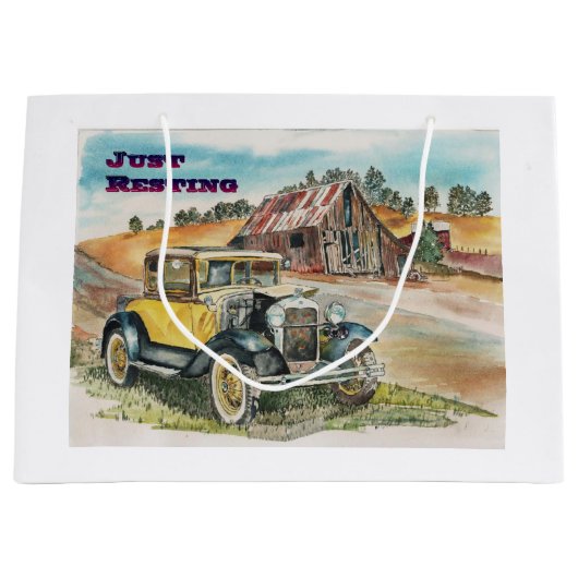 Nur noch ausruhen große geschenktüte (Vorderseite)