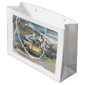 Nur noch ausruhen große geschenktüte (Rückseite Schrägansicht)