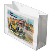 Nur noch ausruhen große geschenktüte (Vorderseite Schrägansicht)