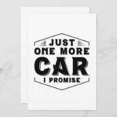 Nur noch ein Auto Dankeskarte (Vorne/Hinten)