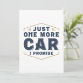 Nur noch ein Auto Dankeskarte (Stehend Vorderseite)