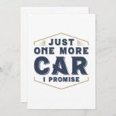 Nur noch ein Auto Dankeskarte (Vorne/Hinten)