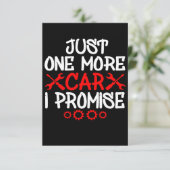 Nur noch ein Auto, das ich verspreche Dankeskarte (Stehend Vorderseite)
