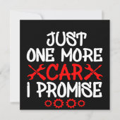 Nur noch ein Auto, das ich verspreche Einladung (Vorderseite)