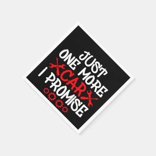 Nur noch ein Auto, das ich verspreche Serviette (Ecke)