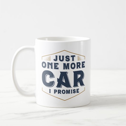 Nur noch ein Auto Kaffeetasse (Links)