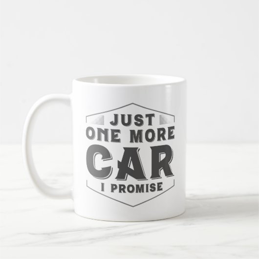 Nur noch ein Auto Kaffeetasse (Links)