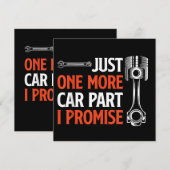 Nur noch ein Auto Teil I Versprechen - Autoenthusi Dankeskarte (Vorne/Hinten)