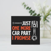 Nur noch ein Auto Teil I Versprechen - Autoenthusi Dankeskarte (Stehend Vorderseite)