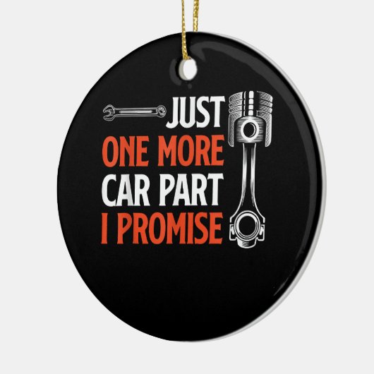 Nur noch ein Auto Teil I Versprechen - Autoenthusi Keramik Ornament (Links)