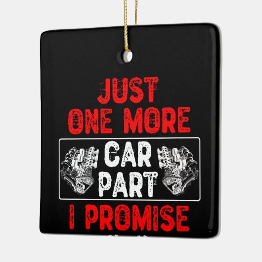Nur noch ein Auto Teil I Versprechen - Autoenthusi Keramikornament (Links)