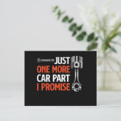 Nur noch ein Auto Teil I Versprechen - Autoenthusi Postkarte (Stehend Vorderseite)