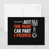 Nur noch ein Auto Teil I Versprechen - Autoenthusi Postkarte (Vorne/Hinten)