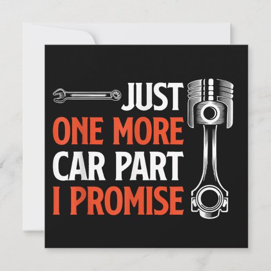 Nur noch ein Auto Teil I Versprechen - Autoenthusi Save The Date (Vorderseite)