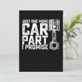 Nur noch ein Auto Teil I Versprechen Automechanik Einladung (Stehend Vorderseite)