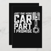 Nur noch ein Auto Teil I Versprechen Automechanik Einladung (Vorne/Hinten)