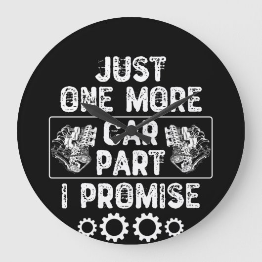 Nur noch ein Auto Teil I Versprechen Große Wanduhr (Vorderseite)