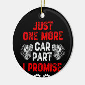 Nur noch ein Auto Teil I Versprechen Keramik Ornament (Links)