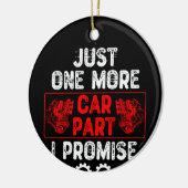 Nur noch ein Auto Teil I Versprechen Keramik Ornament (Links)