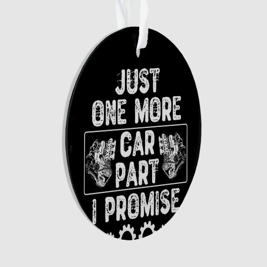 Nur noch ein Auto Teil I Versprechen Ornament (Vorderseite)