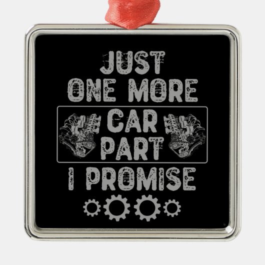 Nur noch ein Auto Teil I Versprechen Ornament Aus Metall (Vorne)