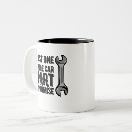 Nur noch ein Auto Teil I Versprechen Zweifarbige Tasse (Vorderseite Links)