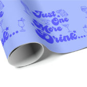 Nur noch ein Drink Lustiger Retro-Text Geschenkpapier (Rolleneckpunkt)