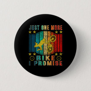 Nur noch ein Fahrrad Lustiges Vintage-Mountainbike Button