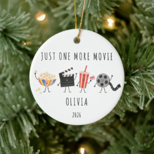 Nur noch ein Film Personalisierter Weihnachtsschmu Keramik Ornament