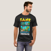 Nur noch ein Fischtank I Versprechen Aquarist Aqua T-Shirt (Vorne ganz)